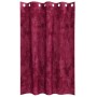 Cortina con cortinas 2 pcs Rojo vino 175 x 140 cm Terciopelo