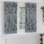 Cortina con cortinas 2 pcs Gris plata 175 x 140 cm Terciopelo