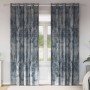 Cortina con cortinas 2 pcs Plateado 225 x 140 cm Terciopelo