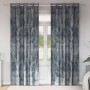 Cortina con cortinas 2 pcs Plateado 260 x 140 cm Terciopelo