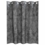 Cortina con cortinas 2 pcs Gris 140 x 140 cm Terciopelo