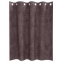 Cortina con cortinas 2 pcs Marrón 140 x 140 cm Terciopelo