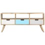 Mueble para TV de madera maciza de mango 110x35x48 cm de vidaXL, Muebles TV - Ref: Foro24-286484, Precio: 148,18 €, Descuento: %