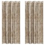 Cortina con cortinas 2 pcs champán 260 x 140 cm Terciopelo