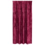 Cortina 2 pcs Rojo vino tinto 175 x 140 cm Terciopelo