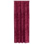 Cortina 2 pcs Rojo vino tinto 225 x 140 cm Terciopelo