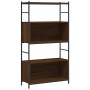 Holzwerkstoff-Eisenregal, Eiche braun, 80 x 30 x 145,5 cm von vidaXL, Bücherregale und Regale - Ref: Foro24-832802, Preis: 56...