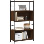 Holzwerkstoff-Eisenregal, Eiche braun, 80 x 30 x 145,5 cm von vidaXL, Bücherregale und Regale - Ref: Foro24-832802, Preis: 56...