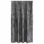 Cortina con cortinas 2 pcs Gris 140 x 140 cm Terciopelo