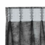 Cortina con cortinas 2 pcs Gris 140 x 140 cm Terciopelo