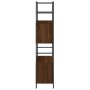 Holzwerkstoff-Eisenregal, Eiche braun, 80 x 30 x 145,5 cm von vidaXL, Bücherregale und Regale - Ref: Foro24-832802, Preis: 56...