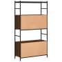 Holzwerkstoff-Eisenregal, Eiche braun, 80 x 30 x 145,5 cm von vidaXL, Bücherregale und Regale - Ref: Foro24-832802, Preis: 56...