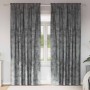Cortina con cortinas 2 pcs Gris 260 x 140 cm Terciopelo