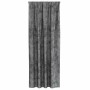 Cortina con cortinas 2 pcs Gris 260 x 140 cm Terciopelo