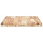Tablero de mesa rectangular madera maciza acacia 160x50x4 cm