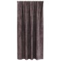 Cortina con cortinas 2 pcs Marrón 175 x 140 cm Terciopelo