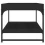 Black engineered wood coffee table 100x49x45 cm by vidaXL, Coffee table - Ref: Foro24-832803, Price: 45,81 €, Discount: %