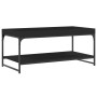 Black engineered wood coffee table 100x49x45 cm by vidaXL, Coffee table - Ref: Foro24-832803, Price: 45,81 €, Discount: %
