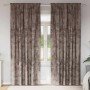 Cortina con cortinas 2 pcs Capuchino 245 x 140 cm Terciopelo