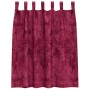 Cortina con cortinas 2 pcs Rojo vino 140 x 140 cm Terciopelo