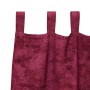 Cortina 2 pcs Rojo vino tinto 225 x 140 cm Terciopelo