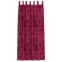 Cortina 2 pcs Rojo vino tinto 260 x 140 cm Terciopelo