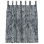 Cortina con cortinas 2 pcs Gris plata 140 x 140 cm Terciopelo