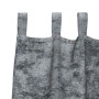 Cortina con cortinas 2 pcs Gris plata 140 x 140 cm Terciopelo