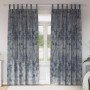 Cortina con cortinas 2 pcs Plateado 225 x 140 cm Terciopelo
