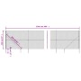 Cerca de alambre con pinchos de anclaje gris antracita 2,2x25 m de vidaXL, Paneles de vallas - Ref: Foro24-153983, Precio: 34...