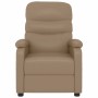 Sillón de masaje de cuero sintético color capuchino