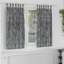 Cortina con cortinas 2 pcs Gris 175 x 140 cm Terciopelo