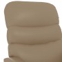 Sillón de masaje de cuero sintético color capuchino
