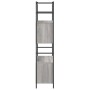 Sonoma gray engineering wood iron shelf 80x30x145.5 cm by vidaXL, Bookcases and shelves - Ref: Foro24-832801, Price: 57,11 €,...
