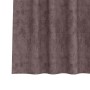 Cortina con cortinas 2 pcs Marrón 260 x 140 cm Terciopelo