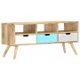 Mueble para TV de madera maciza de mango 110x35x48 cm de vidaXL, Muebles TV - Ref: Foro24-286484, Precio: 148,18 €, Descuento: %