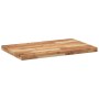 Tablero de mesa rectangular madera maciza acacia 140x50x4 cm
