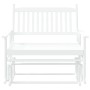 Banco deslizante madera maciza de álamo blanco 118x70x104,5 cm
