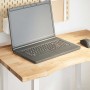 Tablero escritorio rectangular madera maciza roble sin tratar
