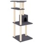 Katzenkratzbaum mit dunkelgrauen Sisalstämmen, 123 cm von vidaXL, Katzenmöbel - Ref: Foro24-171785, Preis: 45,64 €, Rabatt: %
