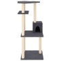 Katzenkratzbaum mit dunkelgrauen Sisalstämmen, 123 cm von vidaXL, Katzenmöbel - Ref: Foro24-171785, Preis: 45,64 €, Rabatt: %