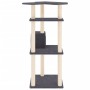 Katzenkratzbaum mit dunkelgrauen Sisalstämmen, 123 cm von vidaXL, Katzenmöbel - Ref: Foro24-171785, Preis: 45,64 €, Rabatt: %