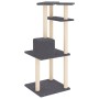 Katzenkratzbaum mit dunkelgrauen Sisalstämmen, 123 cm von vidaXL, Katzenmöbel - Ref: Foro24-171785, Preis: 45,64 €, Rabatt: %
