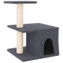 Katzenkratzbaum mit dunkelgrauen Sisalstämmen 48 cm von vidaXL, Katzenmöbel - Ref: Foro24-171788, Preis: 33,63 €, Rabatt: %