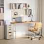 Tablero escritorio rectangular madera maciza roble marrón claro
