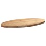 Tablero de mesa ovalado madera maciza de roble 120x60x4 cm