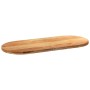 Tablero de mesa ovalado madera maciza de roble 140x60x4 cm
