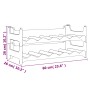 Flaschenregal für 12 stapelbare PP-Flaschen von vidaXL, Weinregale - Ref: Foro24-154977, Preis: 38,72 €, Rabatt: %