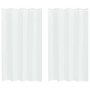 Cortinas con cortinas 2 pcs Blanco 140x175cm Poliéster