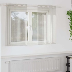 Cortinas con cortinas 2 pcs Crema Poliéster